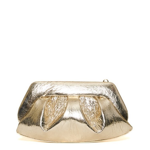 Themoirè Mirror Gold Clutch Medium - NWT - Picture 1 of 3